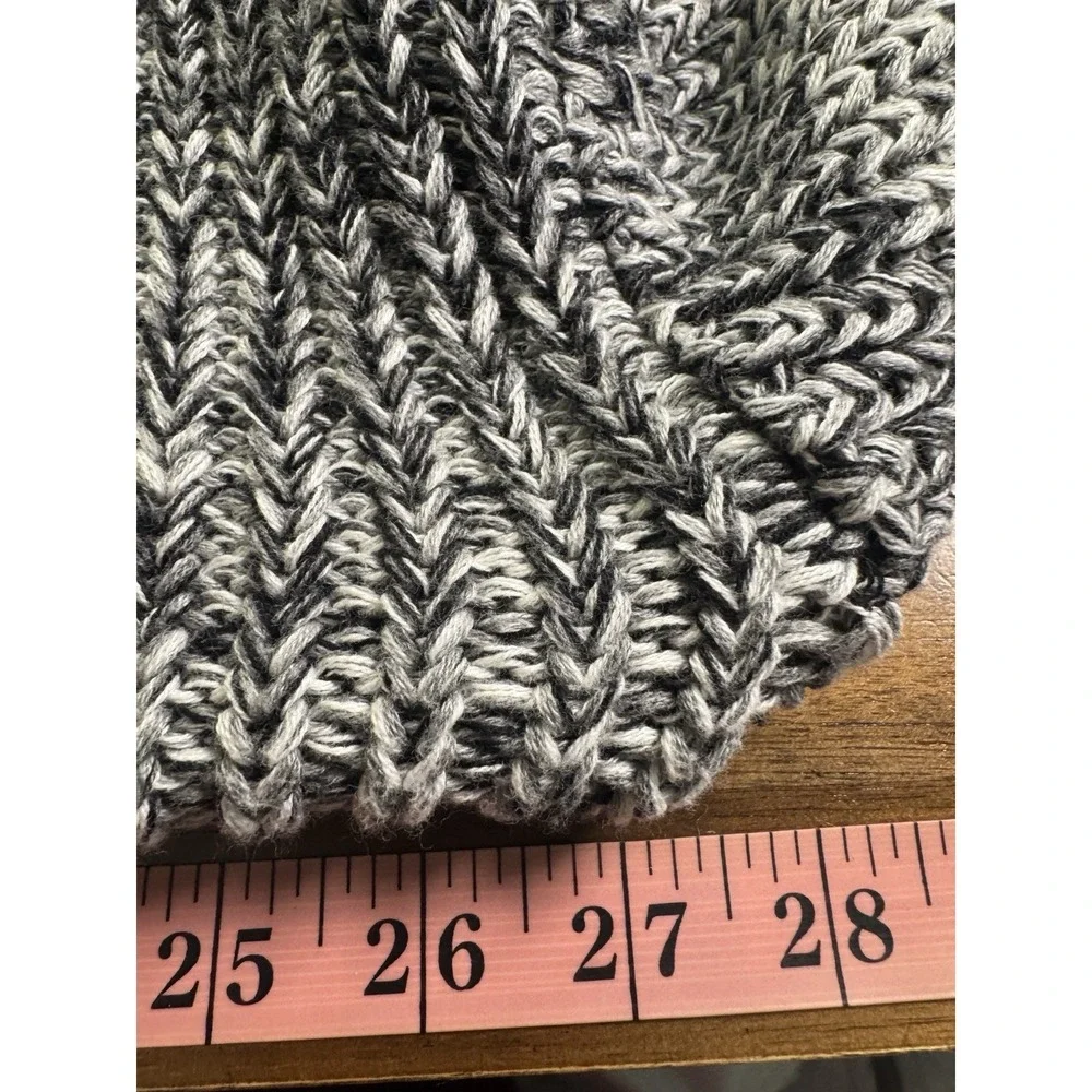 Haven Roll Neck Chunky Knit Ombre Sweater XL Oversized Fisherman Preppy Nautical